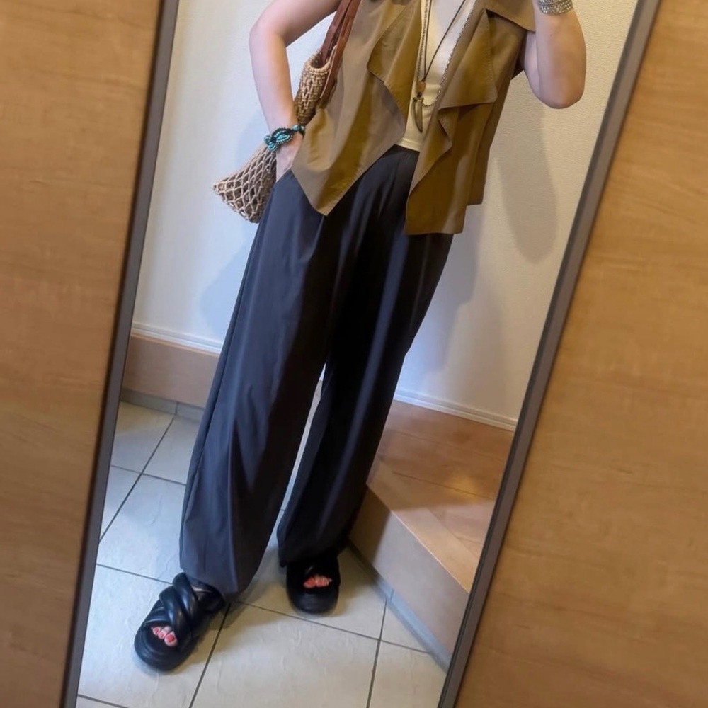 HACHE Wide Leg Cotton Pants sz 44 EU L US